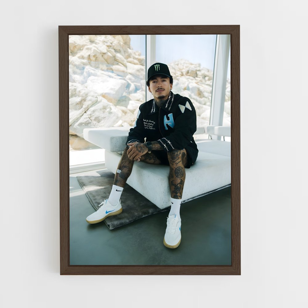 Poster Chill avec Nyjah – affiche Skateboard (vue 5)